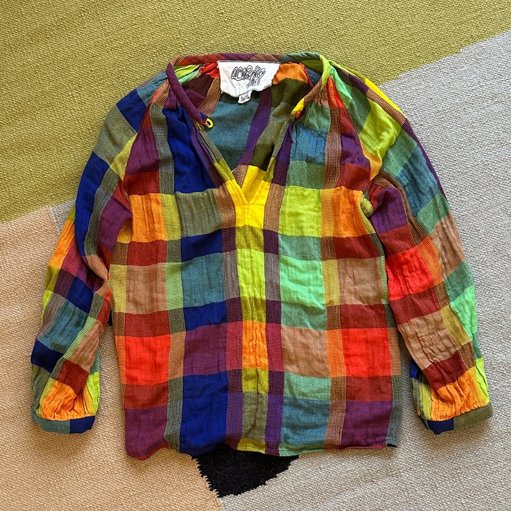 Ace & Jig Vibrant Plaid Blouse